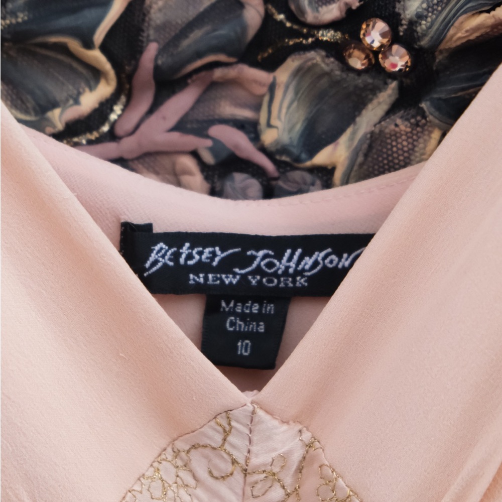 Vintage Betsey Johnson Y2K Silk Midi Dress - Picture 13 of 14